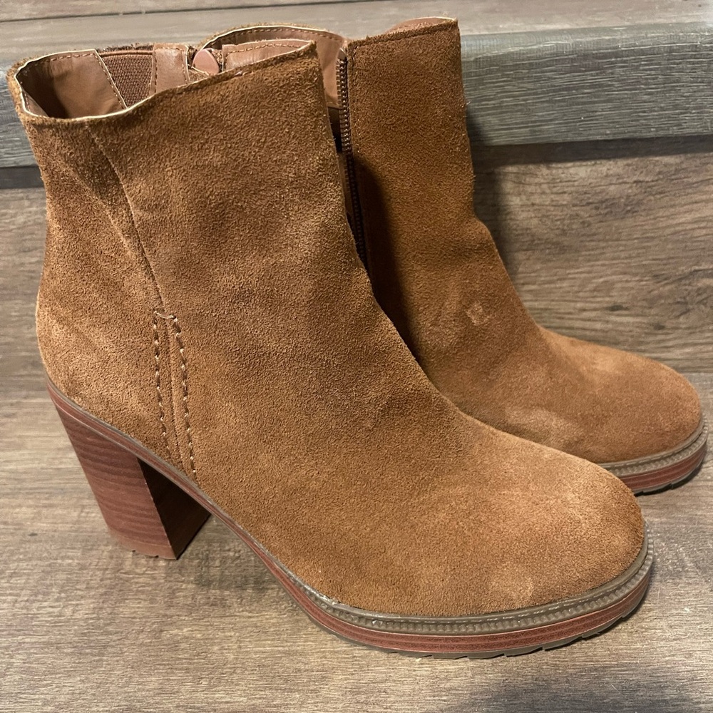 Brown Suede Ankle Boots